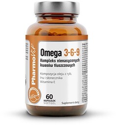 PharmoVit Omega 3-6-9 Kompleks nienasyconych kwasów tłuszczowych, 60