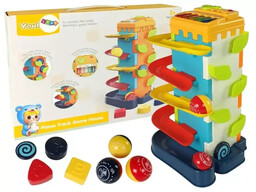 Zjeżdżalnia piłeczek sorter edukacyjny - Leantoys