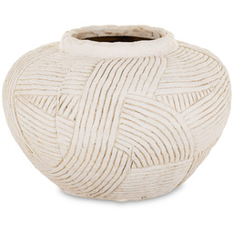 Wazon osłonka ceramiczna jasna 15,5x21,5x21,5 - 184082