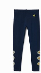 Legginsy długie w stokrotki