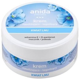 ANIDA Krem nawilżająco-łagodzący Kwiat lnu, 125 ml