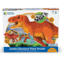 Duże, piankowe puzzle podłogowe, Dinozaur T-Rex, 20 el.
