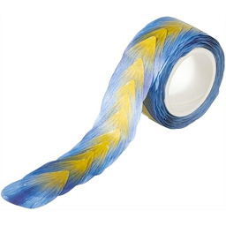 folia 26502 - Washi naklejki, kwiaty niebieskie, wstępnie