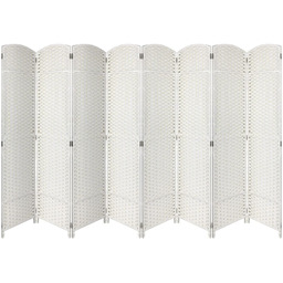 Parawan pokojowy dekoracyjny kotara 8 skrzydeł 175x320 biel