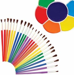 Baker Ross FC874 Pędzle do malowania z naturalnego