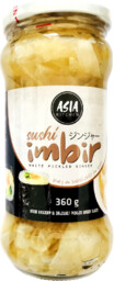 Imbir marynowany do sushi, naturalny 360g - Asia