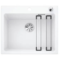 Blanco ETAGON 6 524533 Granitowy Biały Zlewozmywak prostokątny