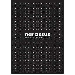 Narcissus, Blok A4 klejony z góry, czarny, 60