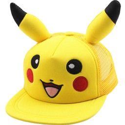 CZAPKA Z DASZKIEM POKEMON PIKACHU DUŻE USZY REGULOWANA