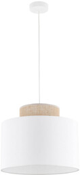 DUO WHITE JUTA LAMPA WISZĄCA 1 1856