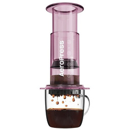 Zaparzacz do kawy AeroPress Clear - Różowy