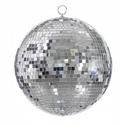 Kula Dyskotekowa lustrzana kula disco srebrna 30 cm
