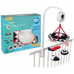 Canpol Pluszowa Sensoryczna Karuzela Kontrastowa Z Pozytywką 2W1