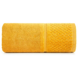 Ręcznik bawełniany 70x140 Ibiza musztardowy frotte 550g/m2