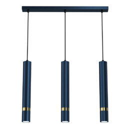 Milagro Stylowa lampa wisząca Joker do salonu niebieska