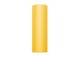 Tiul gładki żółty - 15 cm x 9