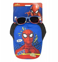 Zestaw Spiderman Czapka Okulary Przeciwsłoneczne