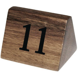 Olympia Drewniane numerki na stoły 11-20 3,5x3,5x(H)5,5cm
