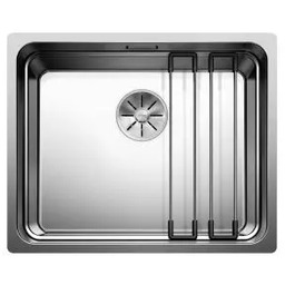 Blanco ETAGON 500-U 521841 Stalowy Srebrny Zlewozmywak prostokątny