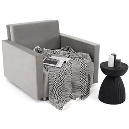 Fotel z funkcją spania LOPEZ I Szary SZYBKA