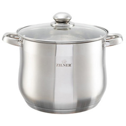 Wysoki Garnek Stalowy Kociołek 32cm 20L Zilner