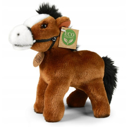 Maskotka Brązowy Konik Stojący Koń - 20Cm