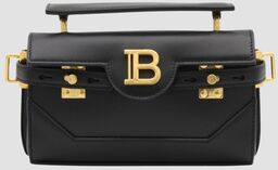 BALMAIN Czarna skórzana torebka