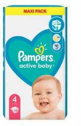 Pampers Active Baby 4 (9-14 kg), 58 szt