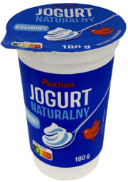 Auchan - Jogurt naturalny kremowy 3%
