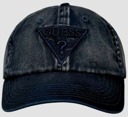 GUESS Granatowa czapka z daszkiem Logo Triangle