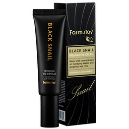 FARMSTAY BLACK SNAIL Krem na powieki, 50 ml