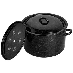 Garnek emaliowany do słoików z pokrywką 32 cm