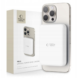 Powerbank Tech-Protect 10000 mAh biały