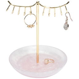 Stackers Stojak na biżuterię Eyelash (różowy kwarc)