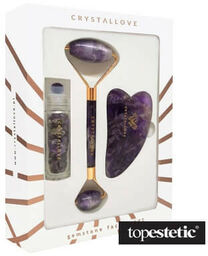 Crystallove Amethyst Beauty Set ZESTAW Masażer do twarzy