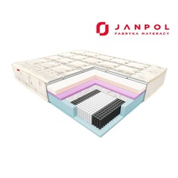 JANPOL BRILLANTE materac termoelastyczny, kieszeniowy, Rozmiar - 140x190,