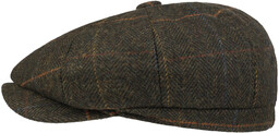 Czapka Kaszkiet Herringbone Check by Lipodo, ciemno-oliwkowy, cm