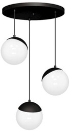 MILAGRO MLP8868 Lampa wisząca SFERA BLACK 3xE14