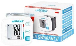 NOVAMA WHITE V Ciśnieniomierz nadgarstkowy z komfortowym pomiarem,