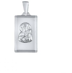Medalik z Białego Złota 585 Matka Boska Częstochowska