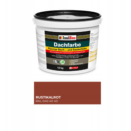 Farba Na Dach Isolbau Dachfarbe Ceglastoczerwony Rustikarot 12kg