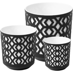 Zestaw 3x Doniczka Skrzynka Wkłady Domowa Ogrodowa