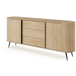 Duża komoda z lamelami na nóżkach Lovi A