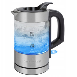 Czajnik elektryczny szklany 0.5 L ProfiCook 501228.1 A