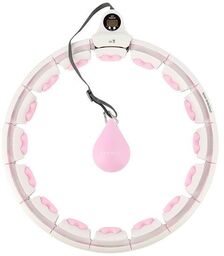 HHW06 HULA HOP PINK Z WYPUSTKAMI I OBCIĄŻNIKIEM