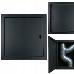 Drzwiczki Rewizyjne Metalowe Wyczystka na Zatrzask 25x25 Cm