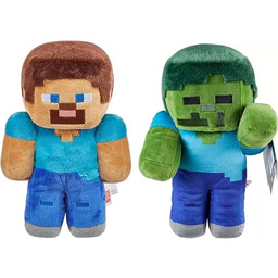 Minecraft Steve i Zombie Pluszowa zabawka 20 cm