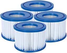 4 x Filtr do Basenu Jacuzzi Lay-Z-SPA Wkłady