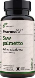 PharmoVit, Saw Palmetto, palma sabałowa, 90 kapsułek