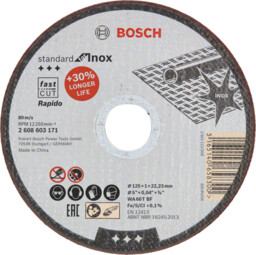 Bosch Tarcza tnąca prosta Standard for Inox -